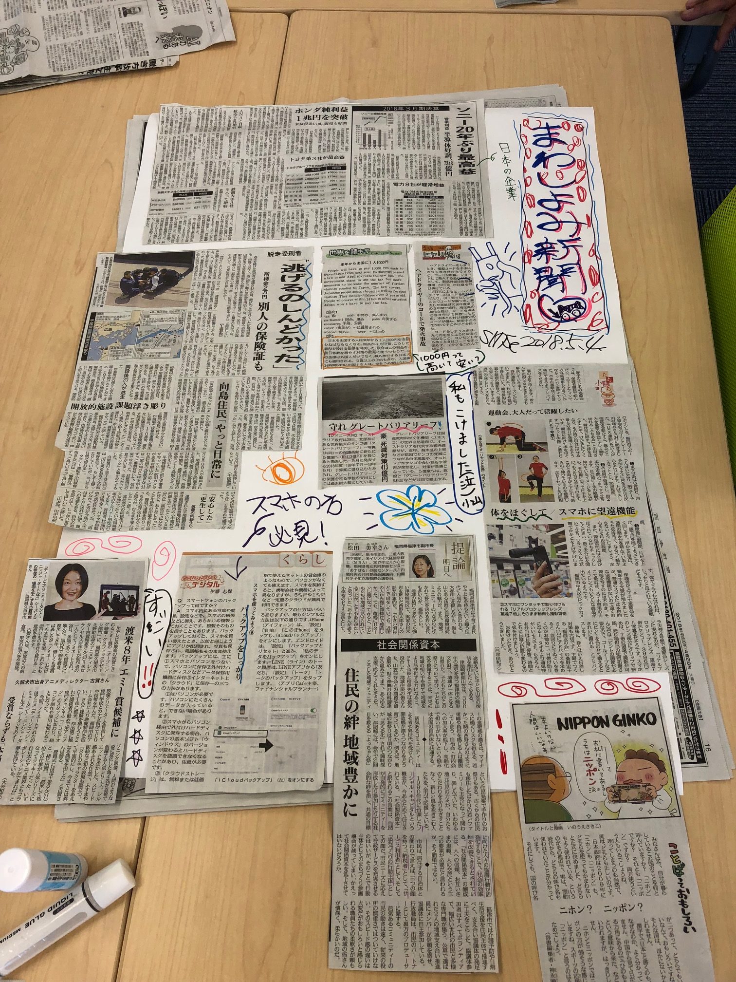 まわし読み新聞３