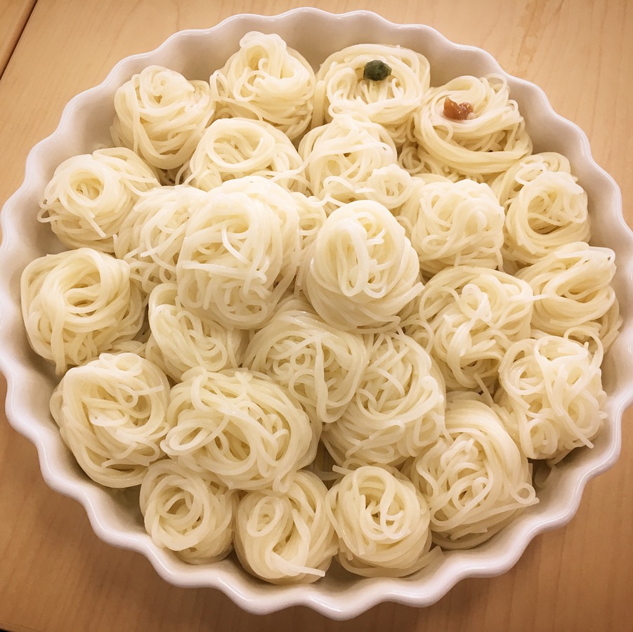 そうめん出来上がり